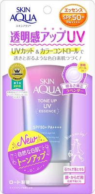 Skin Aqua Tone Up UV Lavanda 80g de (Farmacéutica Rohto) Esencia, Color, (conjunto 3)
