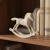 Gusseisen Schaukelpferd Bauernhaus Dekor Vintage Statue Handgefertigtes Aussehen Tier