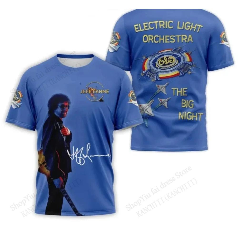 Neues Rockband Electric Light Orchestra 3D-Druck T-Shirt Herren Damen Mode Hip Hop Kurzarm-T-Shirt Kinder Oberteile T-Shirts Elo Light