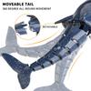 2.4Ghz Remote Control Whale Shark Toy, 1:18 Scale High Simulation Whale Shark Swimming Pool, Water Spray Function