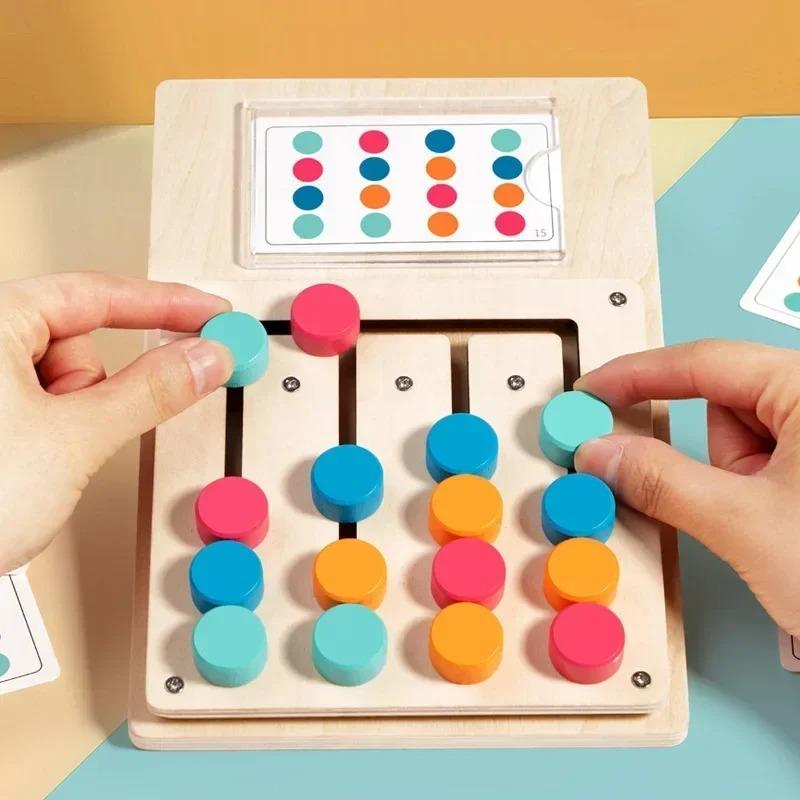 

Montessori Wooden Color Shape Matching Cognition Learning Game Board Early Education Children Brain Logic Thinking Develop Toys