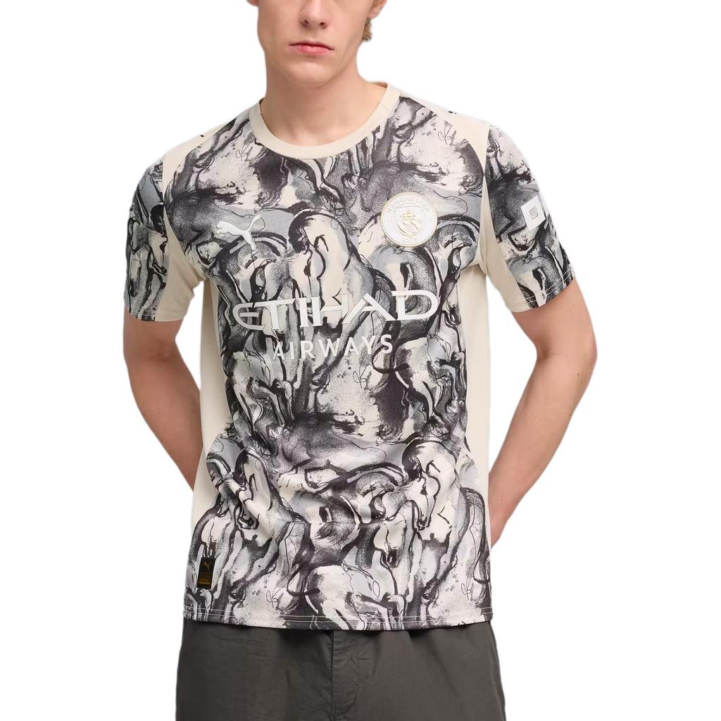 Puma Printed Short Sleeve Football Shirt Men tops 785894-02