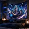 Starry Moon Anime Girl Aesthetic Tapestry Dreamy Galaxy Cartoon Wall Hanging Teen Dorm Bedroom Otaku Home Wall Decor