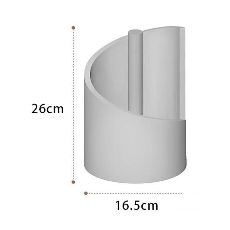 Spiral Wave Wooden Paper Towel Holder, Modern Kitchen Countertop Organizer for Bathroom and Kitchen, Tissue Dispenser Stand