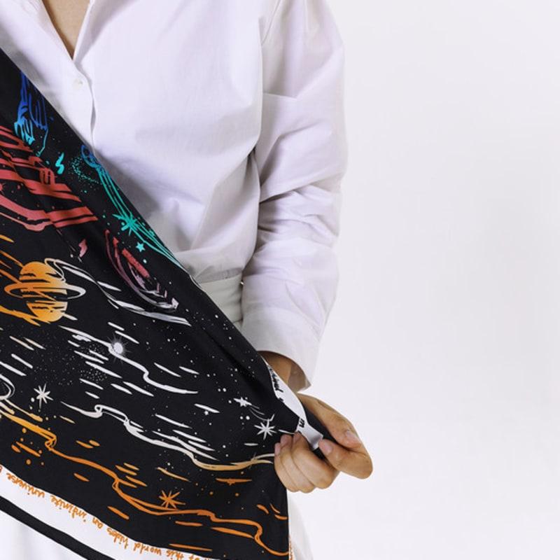 ONSZ Night Sky Scratch Silk Scarf