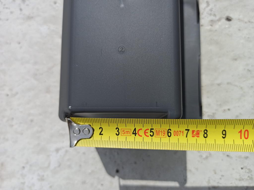 Flowerpot + brackets for mounting on a pallet or fence Easy 37x10x10cm anthracite