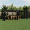 VidaXL Gazebo with Anthracite Mesh Walls 6x3 M Steel, Garden Gazebo, Patio Gazebo, Garden Pavilion, 4003915