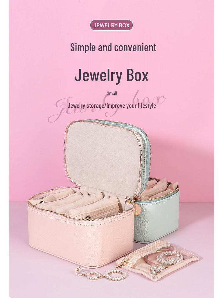 Personalizowane Pudełko na Biżuterię Podróżne z 8-częściowym Organizerem na Kolczyki