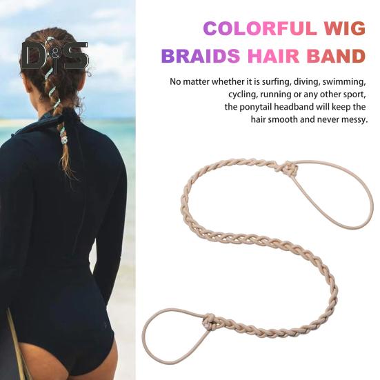 Sports Hair Tie No Damage Long Curly Thin Hair Elastic Ponytail Holder Braided Hair Tie Scrunchies Band Wrap Rope Women Hair Accessories