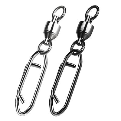 25Pcs Fishing Clip Fishing Tackle Swivels Speed Clip Bearing Swivels Quick Change Snap Connector Power Clip