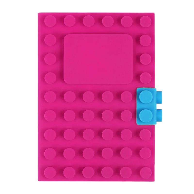 Kreative Spaß Candy Farbe Bausteine Weiche Silikon Shell Notebook Nette Student Schreibwaren Zeitschriften Buch Büro Zubehör