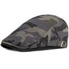 HT4837 Mens Berets Women Spring Summer Sun Cap Artist Painter Beret Hat Male Female Adjustable Ivy Flat Cap Camouflage Beret Cap