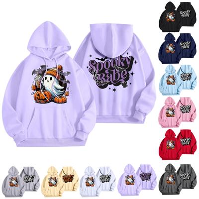 Women's Fashion Women's Lightweight Long Sleeve Pullover With Pockets Halloween Graphic Hoodie