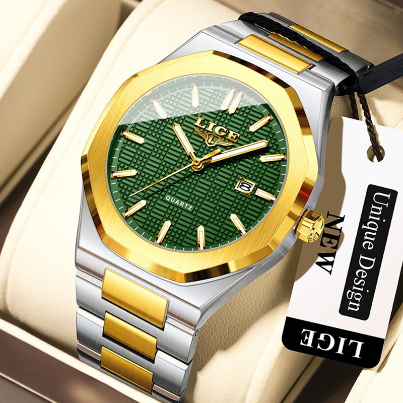 Quartz Watches For Men Fashion Business Date Chronograph Clock Male Outdoor Sport Waterproof Luminous Man Wristwatch