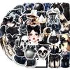 10/30/50pcs Dark Gothic Bowknot Cartoon Stickers Aesthetic Decoration Decals DIY Phone Stationery Guitar Waterproof Sticker Toys