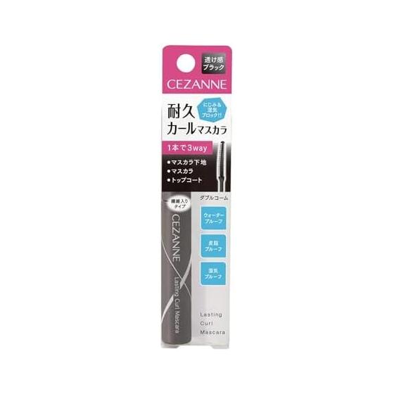 Тушь для ресниц Cezanne Durable Curl 01 Black 5.0 г. Не размазывается, содержит длинные волокна, двойной гребень, прозрачный черный, сильный завиток