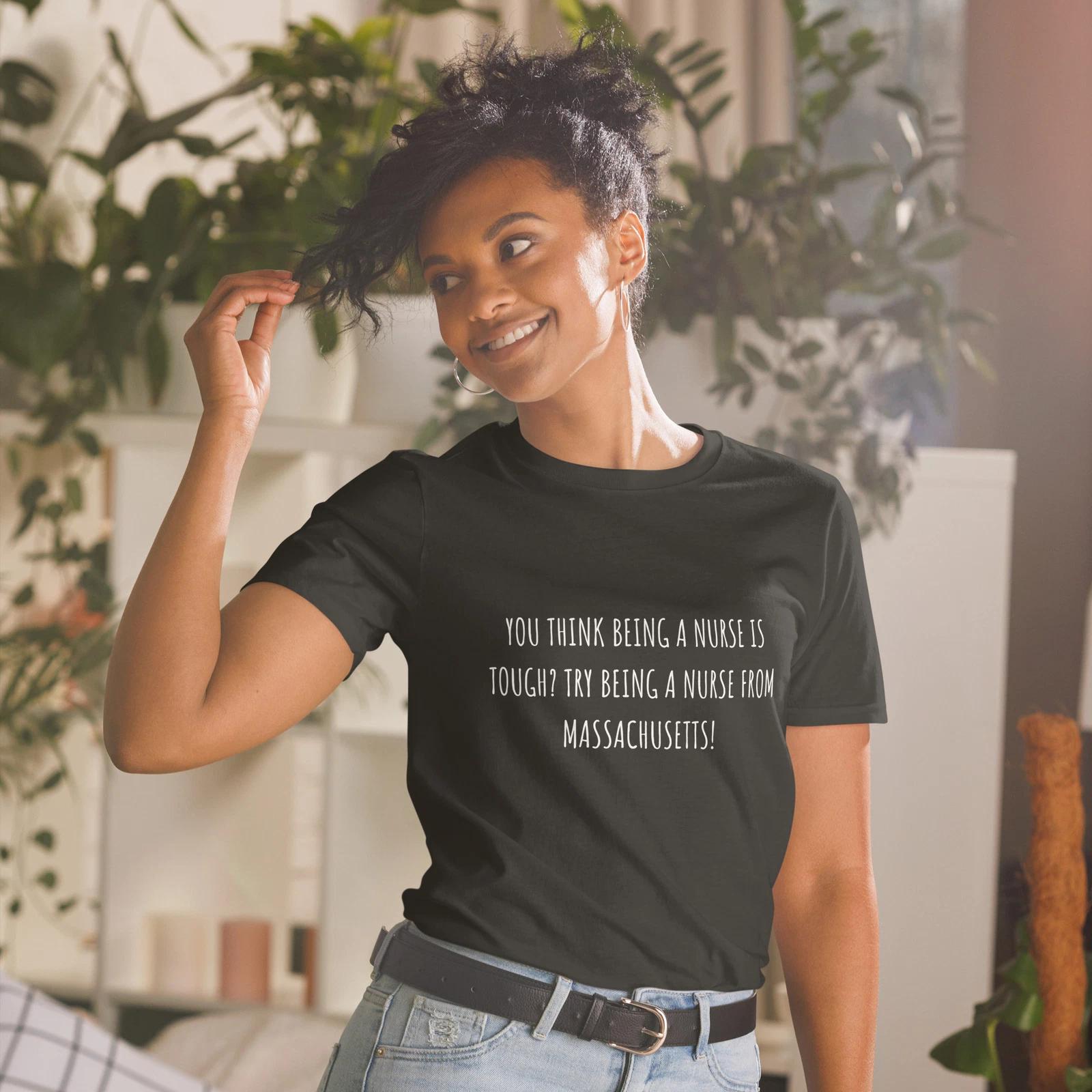 Nurse from Massachusetts Nursing Gift T-Shirt XL