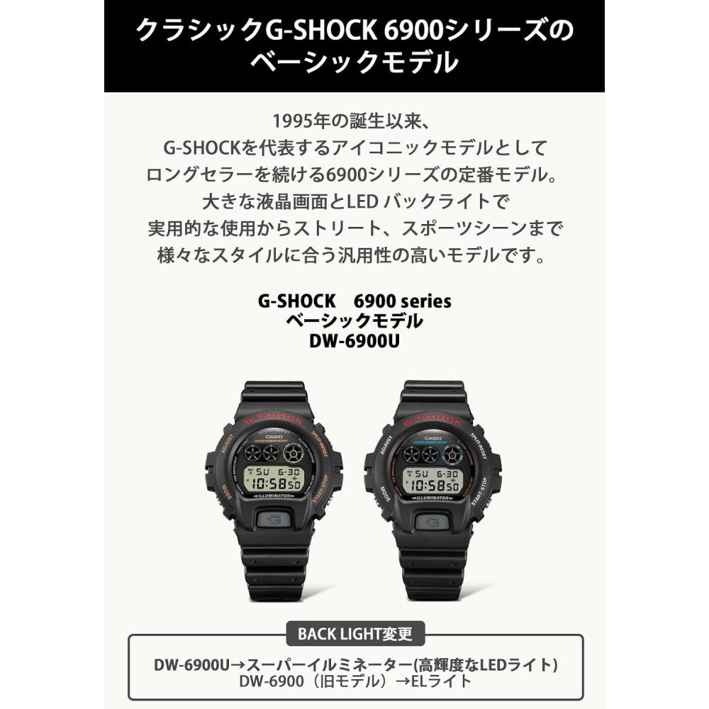 CaSio [CaSio] Watch G Shock [domeStic Genuine] Dw 6900ub 9jf Black Dw 6900ub 9jf Men S Standard Color Black oranGe