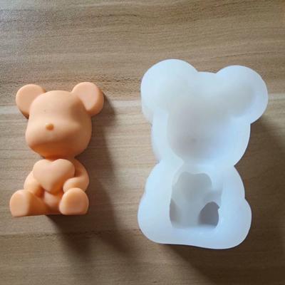 Daily Candy Mold DIY Free Bear Heat Resistant BPA Heart LOVE Pattern Silicone Mold