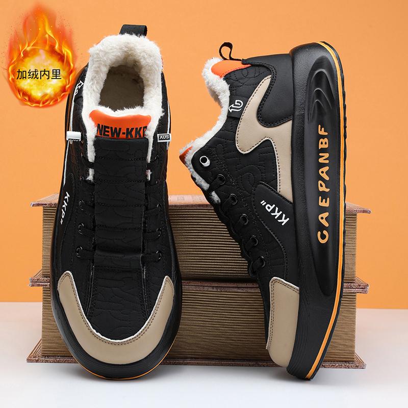 Mode CYYTL Pelz Warm Winter Herrenschuhe Sneaker Lässig Outdoor Plateau Leder Sport Wandern Designer Luxus Tennis Slipper Schneestiefel