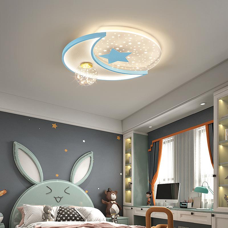 Children's Room LED Ceiling Light Nordic Luxury Starry Sky Bedroom Light Cute Girl Boy Baby Room Nursery Home Decoration Light
