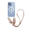 For Magsafe Magnetic Wireless Charging TPU Clear lanyard Crossbody Phone Case For iPhone 12 13 14 15 16 Pro Max