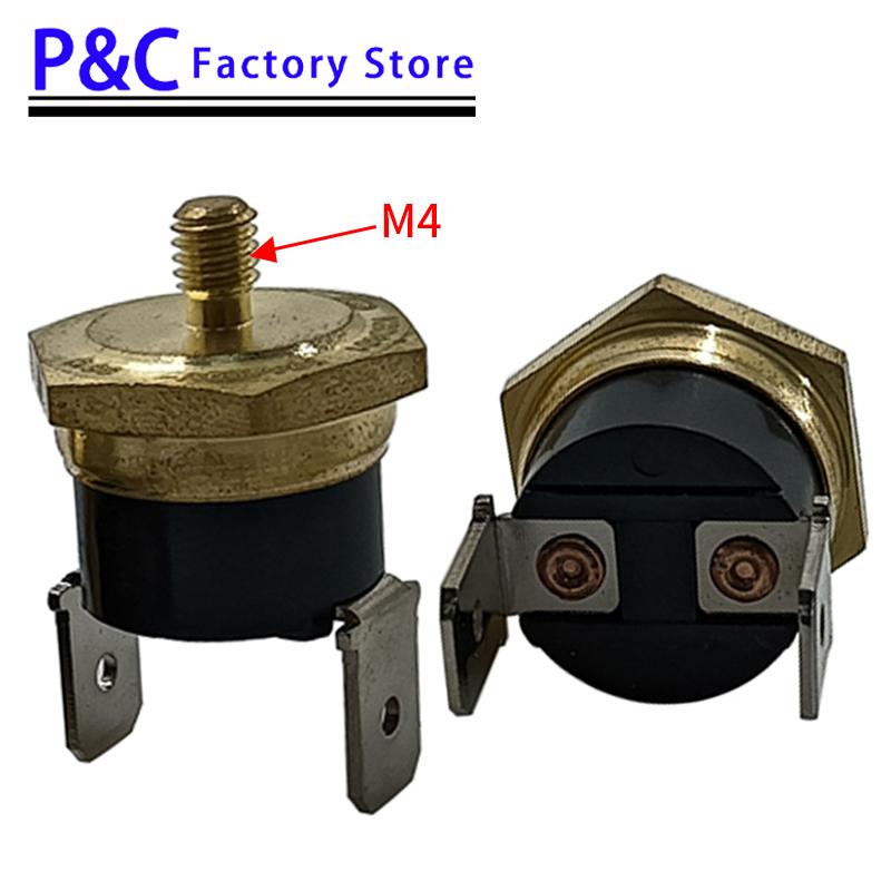 1PCS KSD301/KSD302 10A 40-150Degree M4 Threaded Head Normally Closed Temperature Switch Thermostat 40 50 60 65 70 75 135 150 Fuel Injectors 6