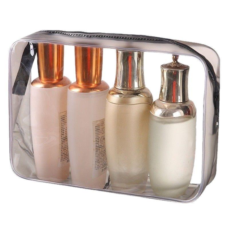 1 PC PVC Wash Bag Travel Portable Transparent Waterproof Makeup Storage Cosmetic Organizer Large Capacity Makeup Bag
