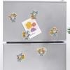 6pcs Flower DIY Diamond Art Fridge Magnet Kit Magnetic Diamond Art Decor Crystal Art Craft for Adults Beginners Home Decors