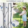 Outdoor Patio Waterproof Curtain Printed Tree Branch Windproof Blackout Drapes Heat Insulating Rod Pocket Voile sheer Curtains