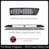 Grille Mesh erts for Tesla Model 3 Highland Front Air Inlet Vent Grille Cover Replacement for New Model 3 Anti-ect Net ABS