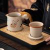 Ru Kiln Convenient Travel Tea Set Outdoor Camping Kuaike Cup High-end Tea Ware Company Events Business Companion