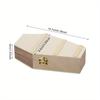 1Pc Halloween Coffin BoxSmall Unfinished Wood Funeral Coffins with Hinged Lids DIY Keepsake Casket Burial Caskets and Coffins