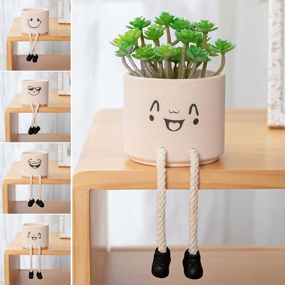 Creative Expression Character Flower Pot Handicraft Ornaments Garden Decoration