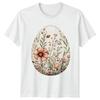 Watercolor Floral Easter Egg Design Unisexs TShirt Watercolor Botanical