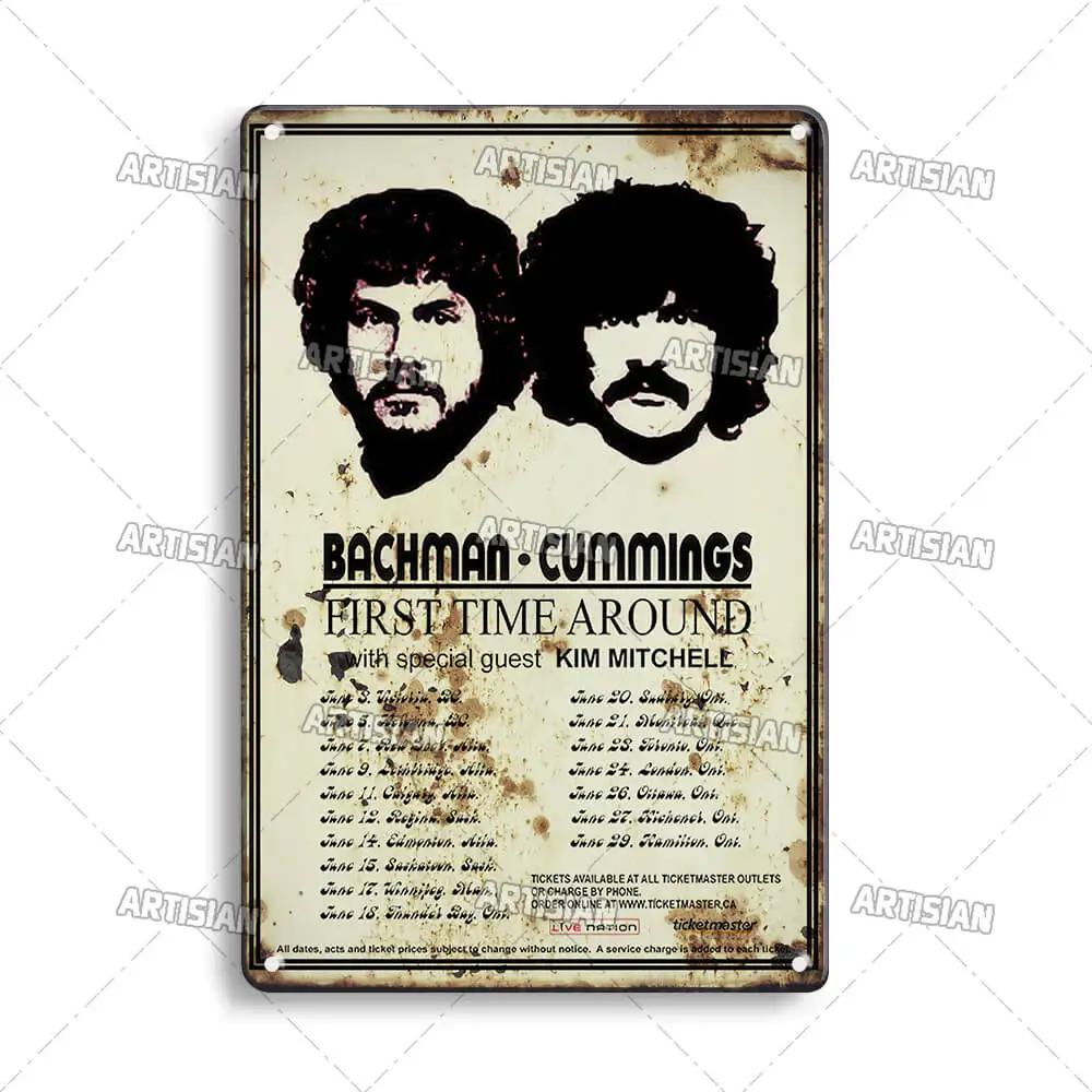 ARTISIAN Classic Rock Music Metal Tin Sign Home Bar Wall Decorative Weathered Metal Plaque Cafe Metal Sign Art Industrial Decor