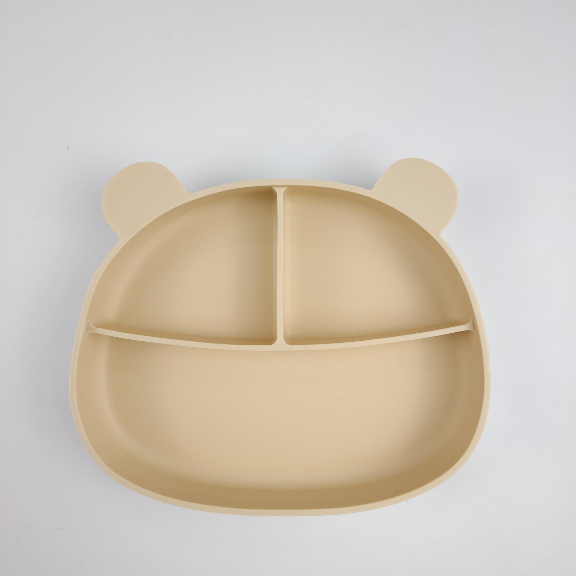 

Силиконовая тарелка-мишка с присоской - Защита от ожогов, Защита от падений, Детская посуда для еды