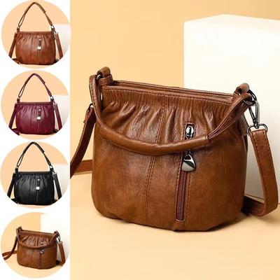 Casual Leather Shoulder Bag for Women Luxury Handbags Designer Retro Handbags Messenger Bag Women