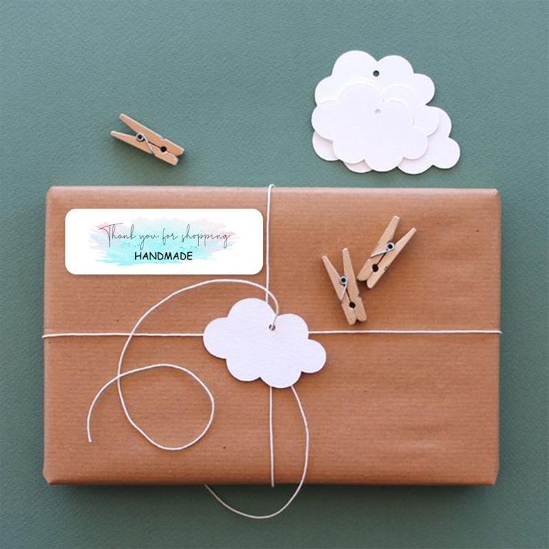 120pcs Thank You for Your Order Sticker 1x3 Inch Labels for Envelope Sealing Small Business Decor Thanks Stickers Supplies X3UC