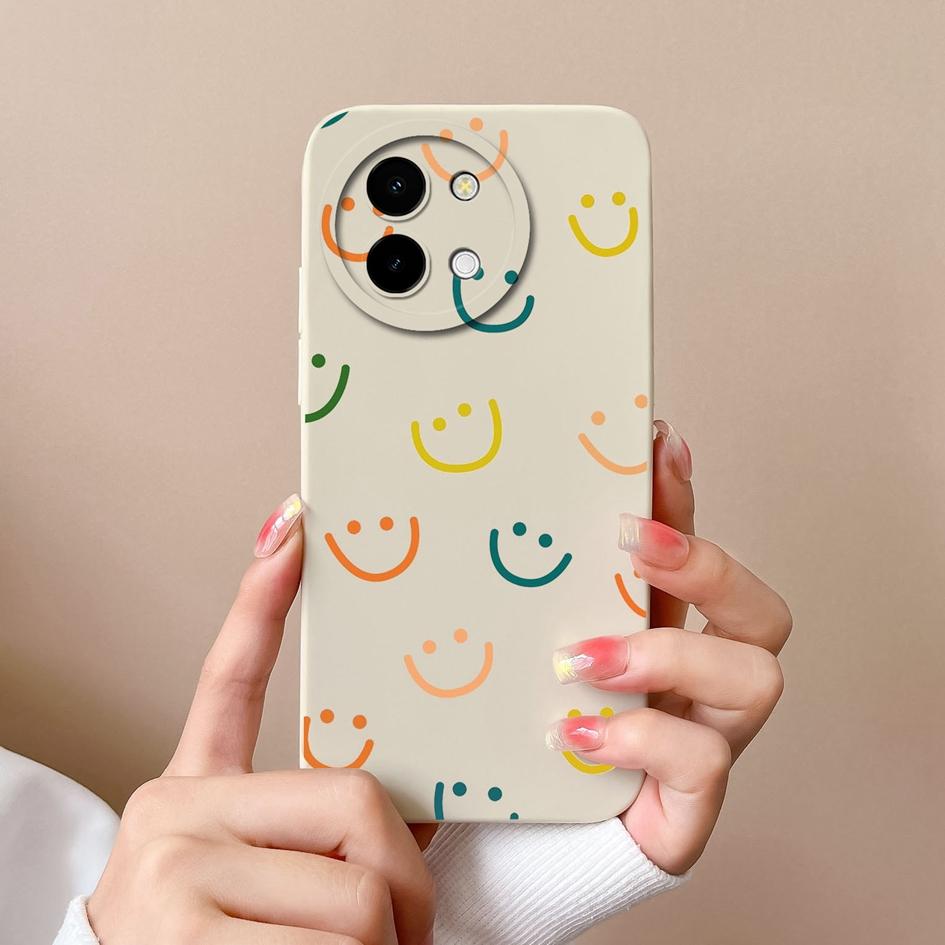 

Чехол для Vivo Y200i T3x Y38 Y03 Y28 5G Y 28 4G Shell Fashion Labels Cases Matte Soft Silicone High Quality Super Противоударный Роскошный Корпус Capas vivo Y28 5G