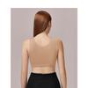 Seamless Ribbed Wide Strap Wireless Women Bra