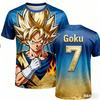2026 Sommer Dragon Ball Retro Fitness T-shirt Herre Oversized 3D Printet Kortærmet Familie Unisex Børns Sports T-shirt