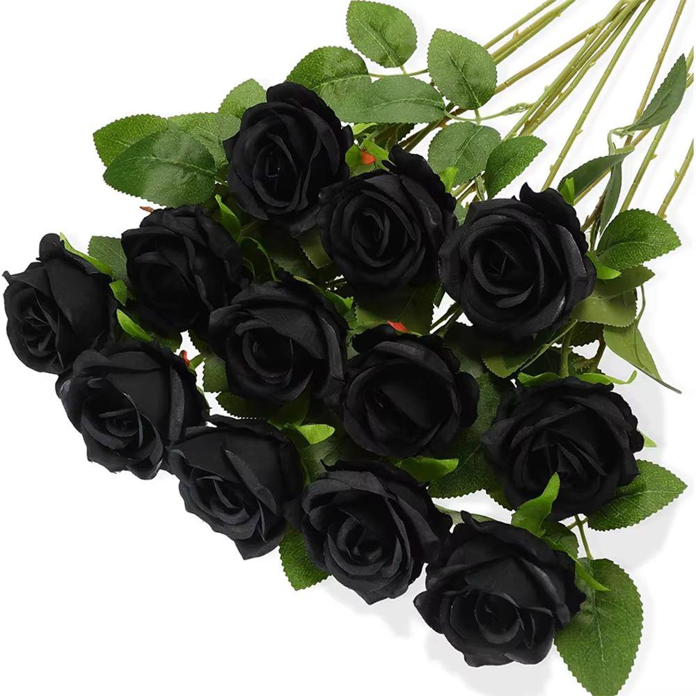 5pc Artificial Flowers Silk Rose Long Branch Bouquet for Wedding Home Decoration Fake Plants DIY Wreath Supplies Accessories