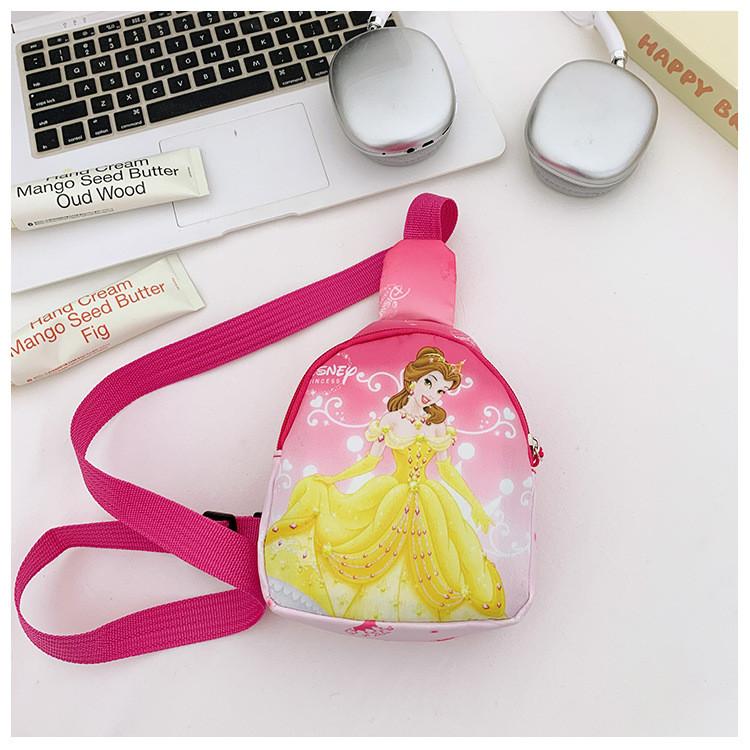 Princess Printed Shoulder Crossbody Chest Bag Children Outdoor Gifts