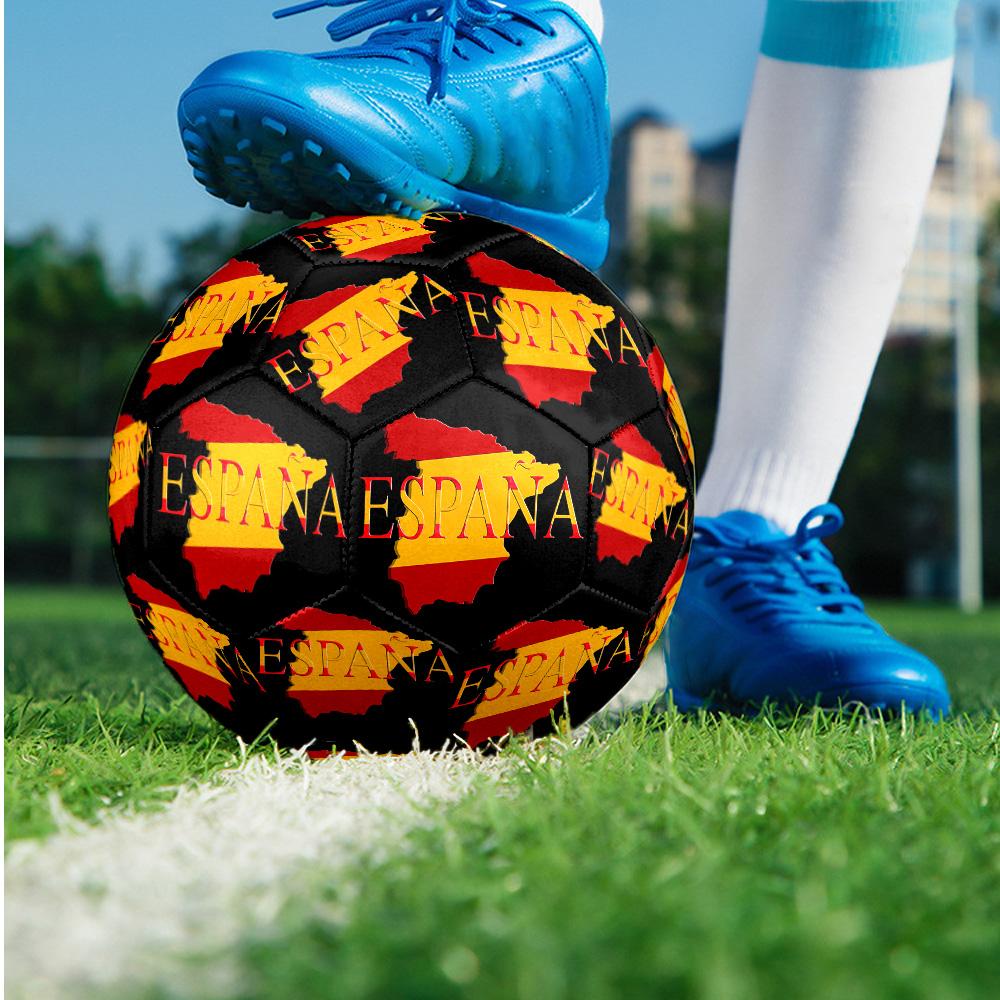 Spain Theme soccer ball Size 5 Soccer Ball Soft Touch Professional Training Football for Outdoor Sports