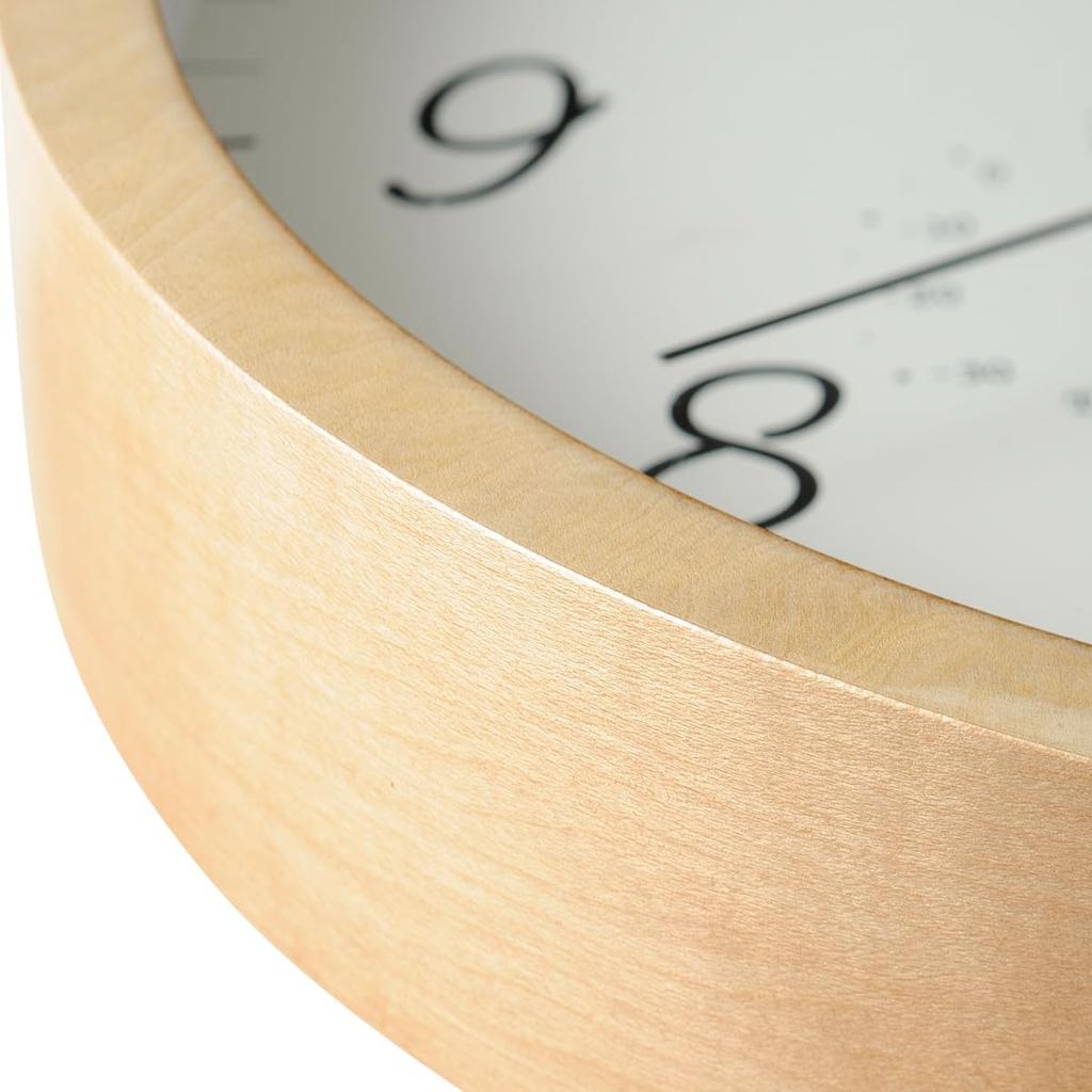 Wood Onshitsu Wall Dark Clock, Brown, BCW022-DW