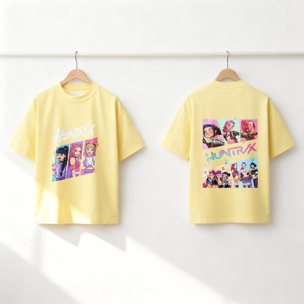 Beliebte Huntrix Hunter Kinder Kurzarm Oberteile Kinder Sommer T-Shirt Doppelseitige Sportliche T-Shirts Kostüm