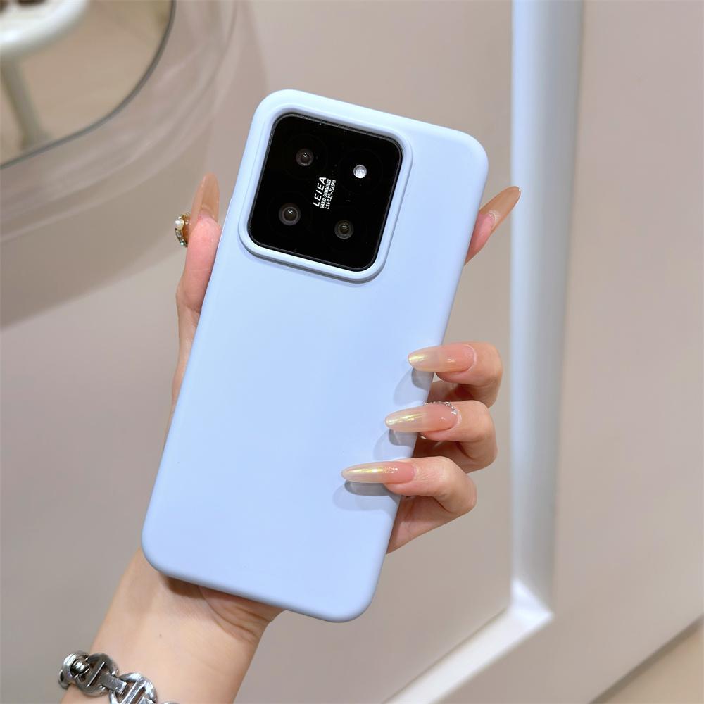 

Candy Liquid Silicone Bumper Phone Case For Xiaomi 14 13 Pro 14Pro Ultra Matte Skin Protective Soft Back Cover Funda for Xiaomi 14