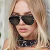 UV Protected Retro High End Designer Style Trendy Edgy Punk Oversized Alloy Metal Aviator Female For Both Male Sun Glasses