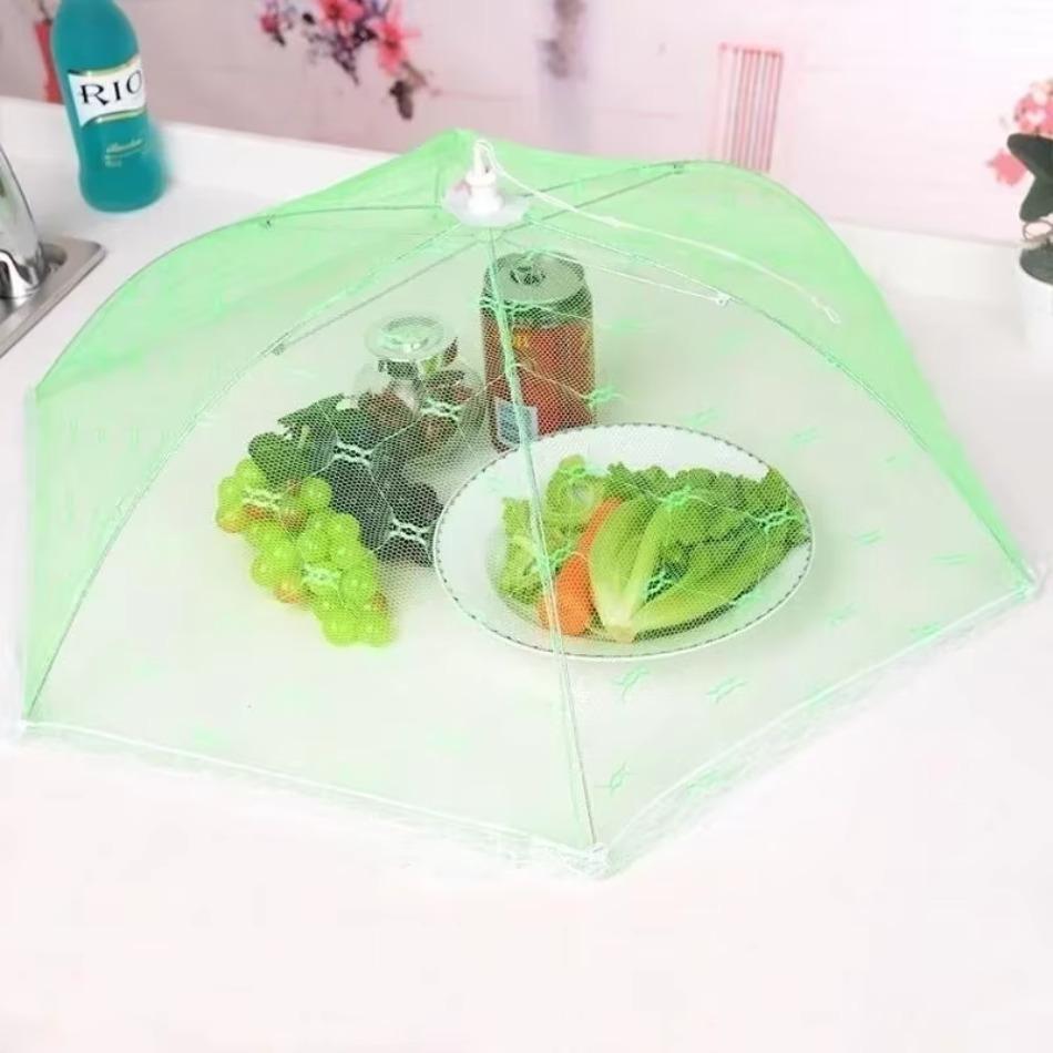 Pop Up Collapsible Round Breathable Lace Dishes Protector Dust-proof Flies-proof Mesh Food Cover for Kitchen Food Cake Snacks